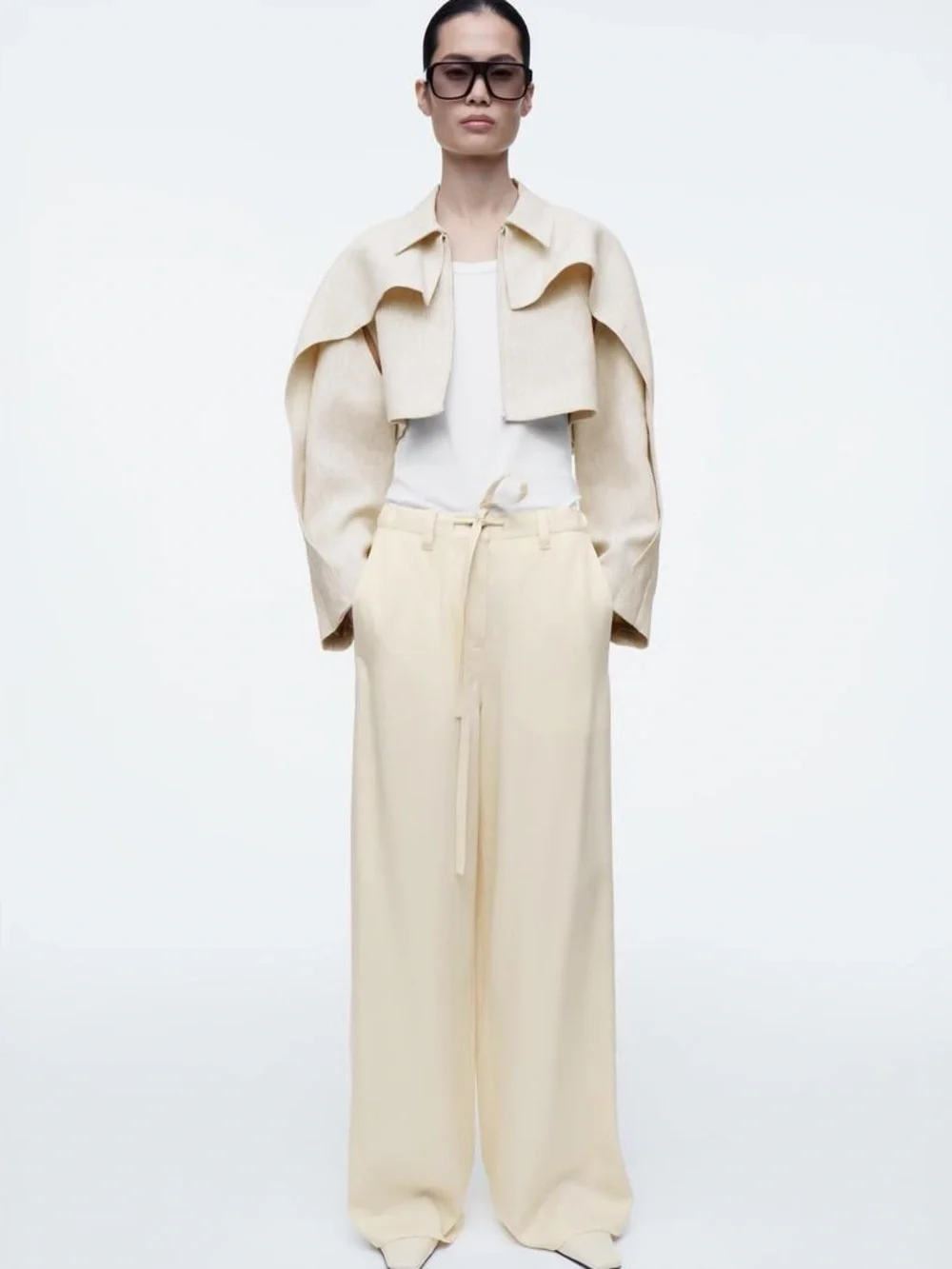 COS Cropped Linen Jacket